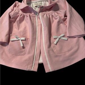 Charming Pink Kids Cape with Bows